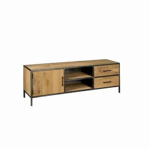 Eiche TV Sideboard Luna 160 cm - Das Holländische Möbelhaus