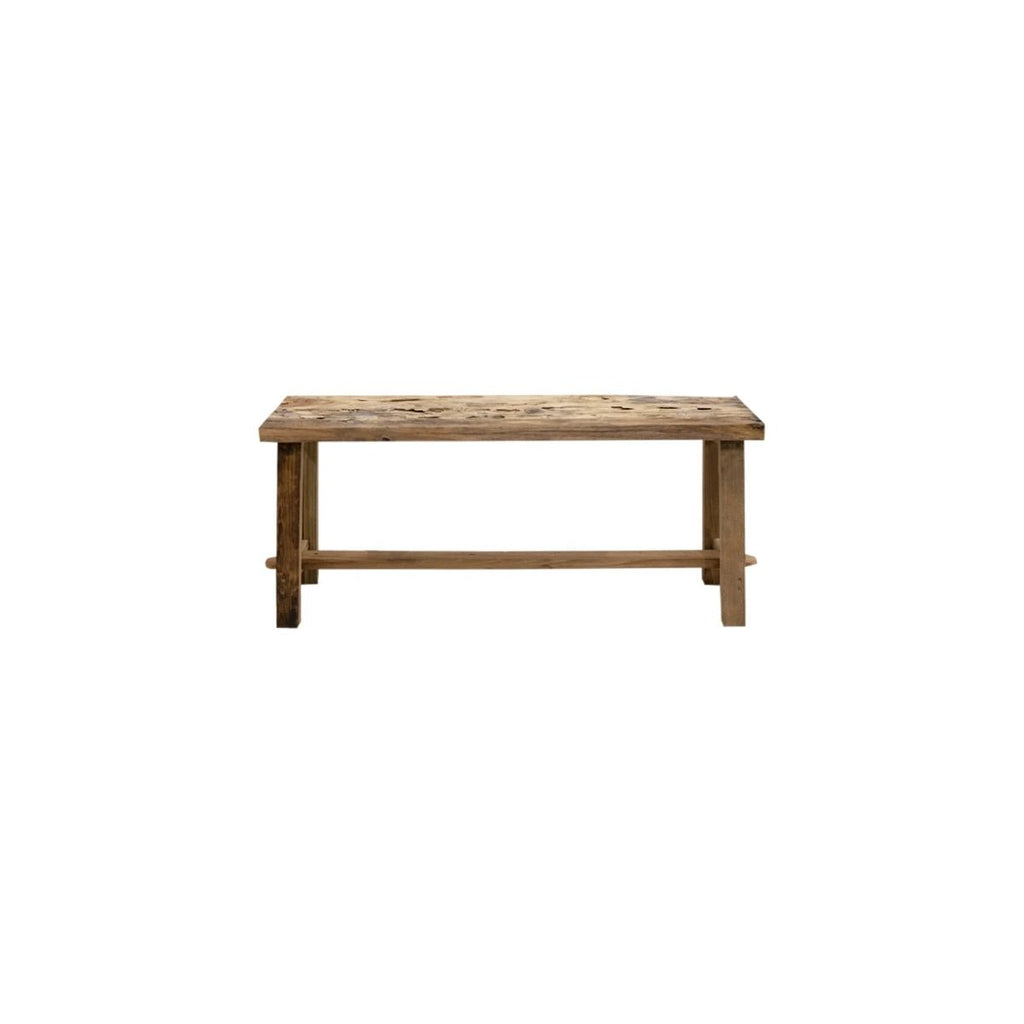 Holz Bank rustikal 100cm - Das Holländische Möbelhaus
