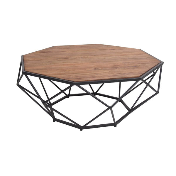 Industrial Couchtisch Yulia Octagon - Das Holländische Möbelhaus