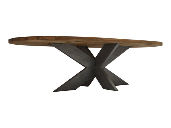 Industrial Teak Esstisch SMG-10 - Das Holländische Möbelhaus