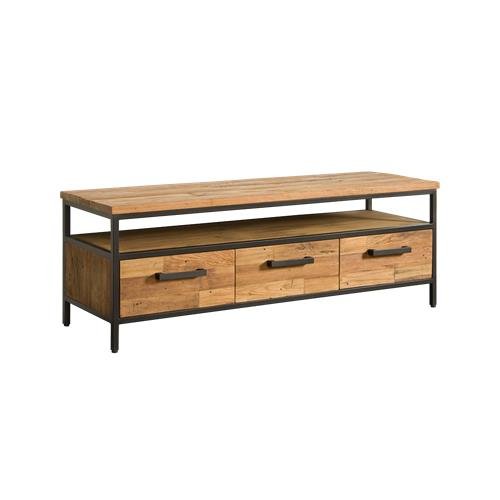 Industrial Teak TV Sideboard Livorno 130 cm - Das Holländische Möbelhaus