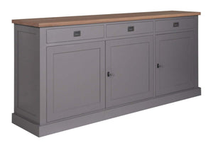 Landhausstil Anrichte Kubic Oak 3 Türen 3 Schubladen