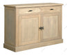 Landhausstil Anrichte Malmö Oak Metal 2 Türen 2 Schubladen