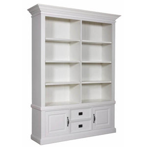 Landhausstil Bücherschrank Chic 2 Türen 2 Schübe