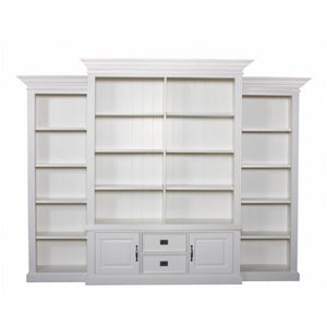 Landhausstil Bücherschrank Chic 2 Türen 2 Schubladen
