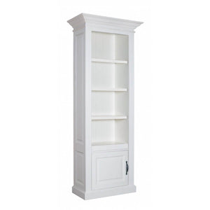 Landhausstil Bücherschrank Chic 4 Regale 1 Tür