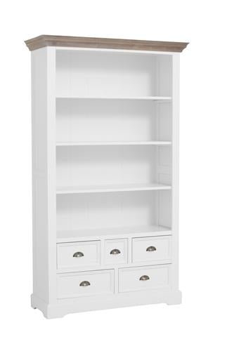 Landhausstil Bücherschrank Fleur 111 cm - Das Holländische Möbelhaus