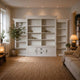 Landhausstil Bücherschrank Chic 2 Türen 2 Schubladen - Das Holländische Möbelhaus