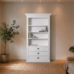 Landhausstil Bücherschrank Chic 3 Schübe