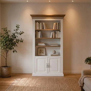 Landhausstil Bücherschrank Chic Oak 2 Türen