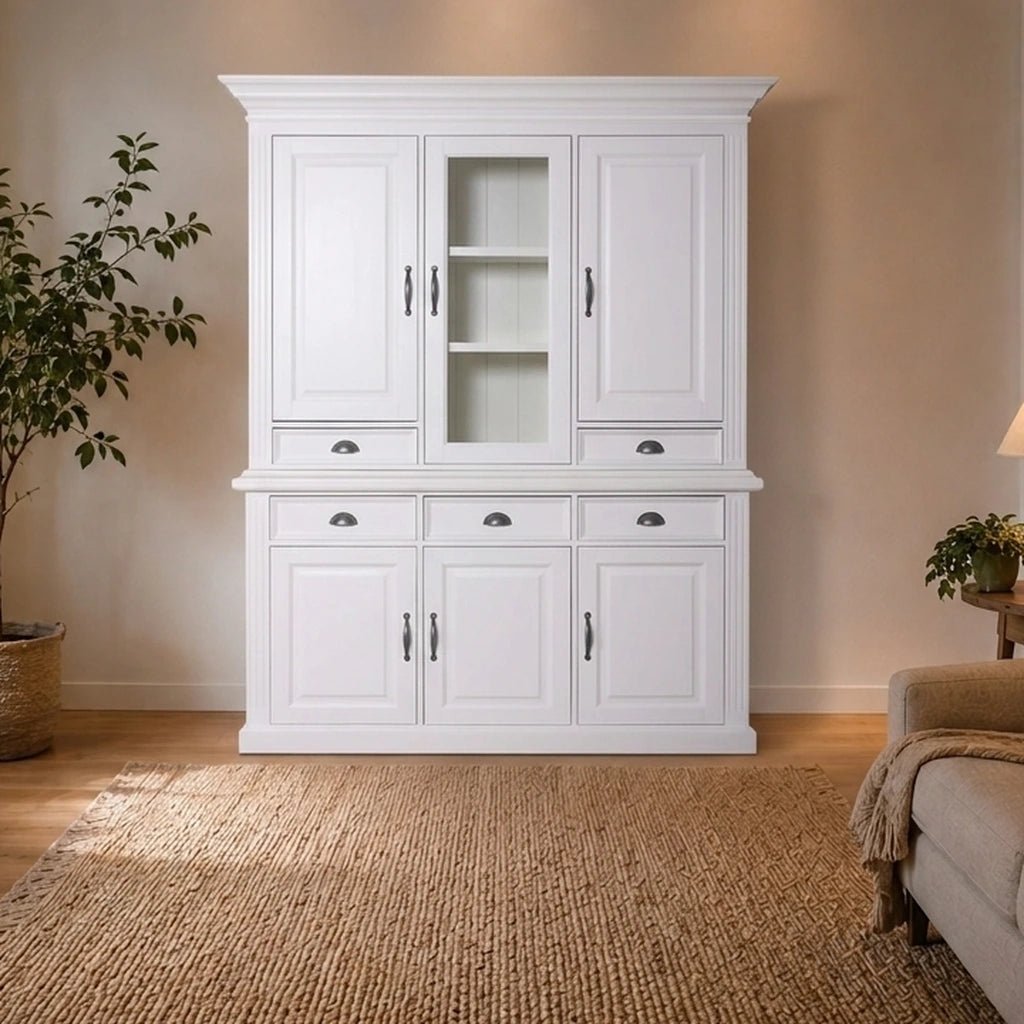 Landhausstil Buffetschrank Chic 6 Türen 5 Schübe - Das Holländische Möbelhaus