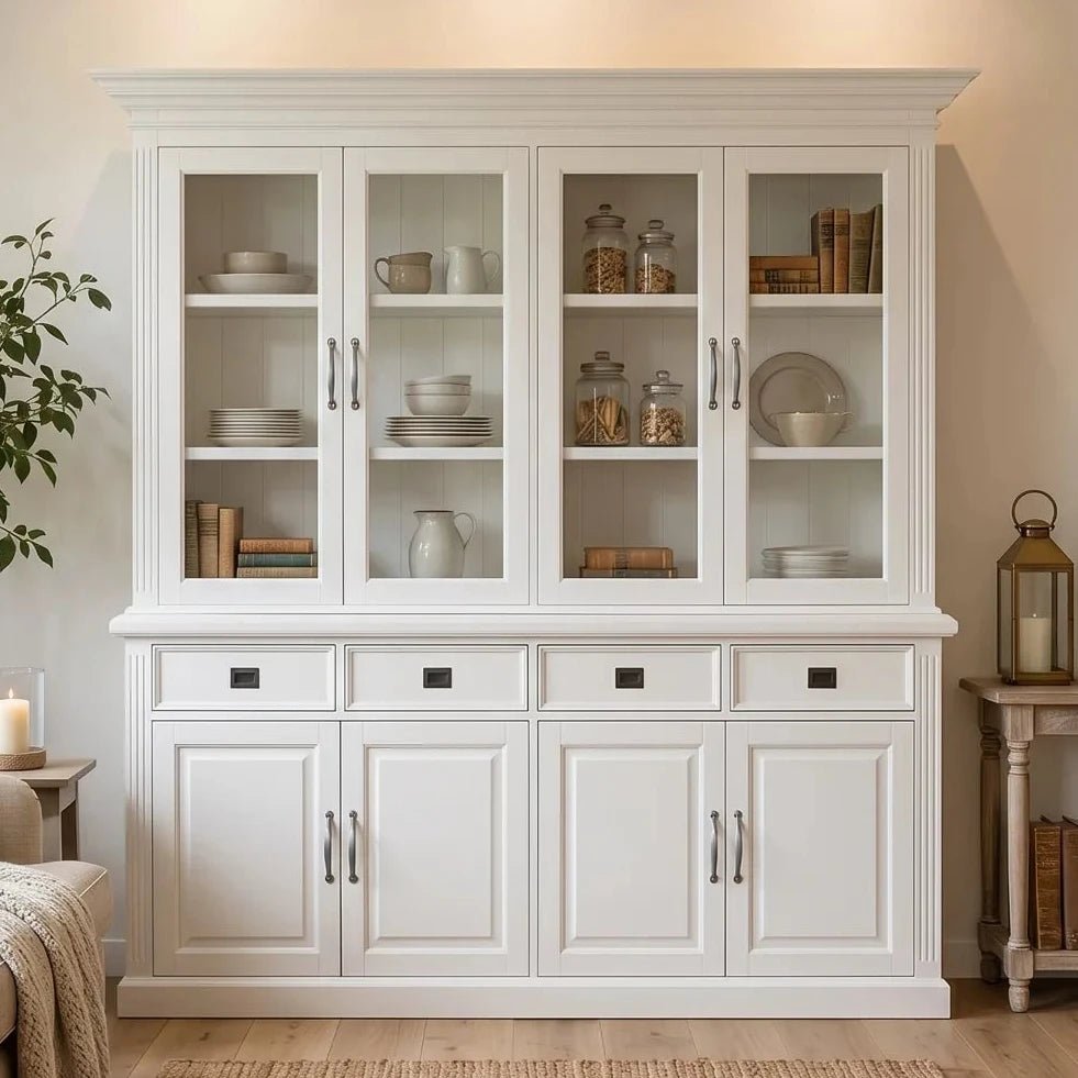 Landhausstil Buffetschrank Chic 8 Türen 4 Schübe 232 cm - Das Holländische Möbelhaus