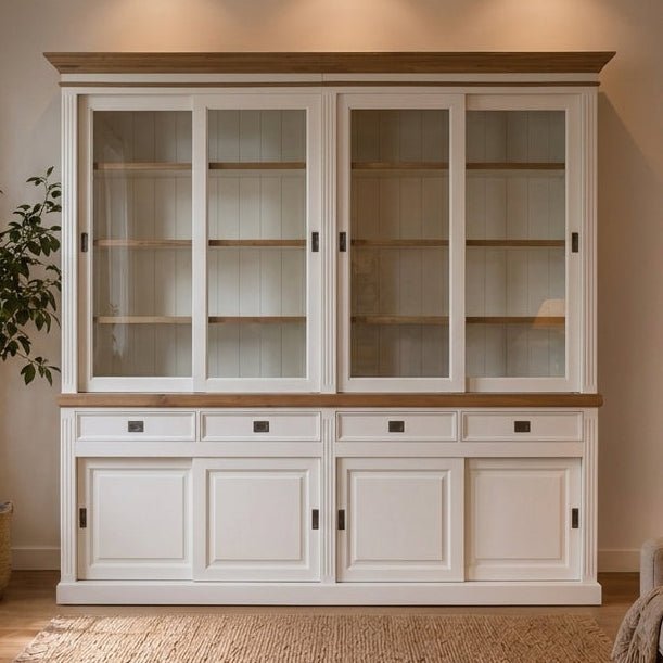 Landhausstil Buffetschrank Chic Oak 8 Türen 4 Schübe 270 cm - Das Holländische Möbelhaus