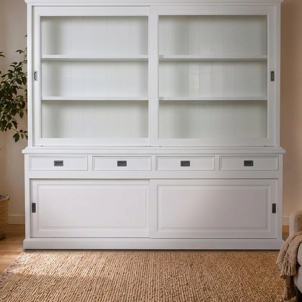Landhausstil Buffetschrank Eyeglass 4 Schiebetüren 4 Schübe - Das Holländische Möbelhaus