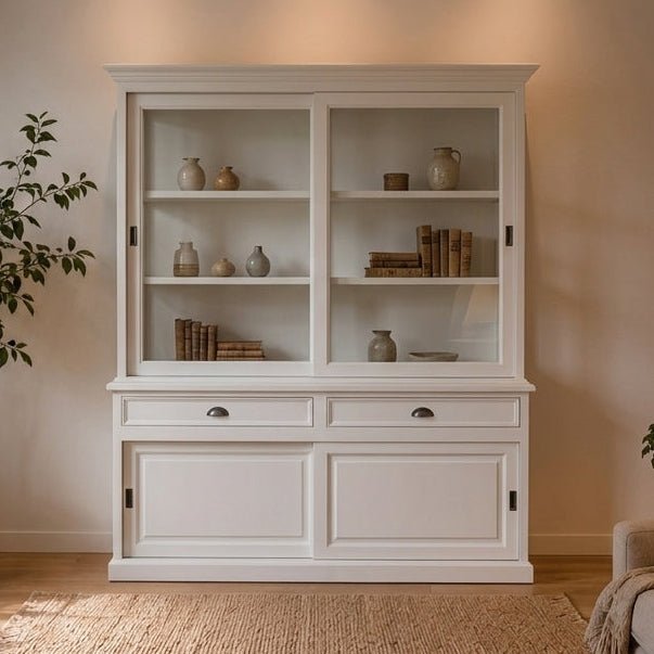 Landhausstil Buffetschrank Eyeglass 4 Türen 2 Schübe - Das Holländische Möbelhaus