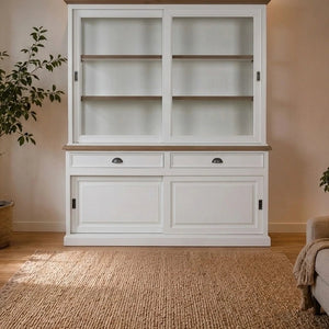 Landhausstil Buffetschrank Eyeglass Oak 4 Schiebetüren 2 Schübe