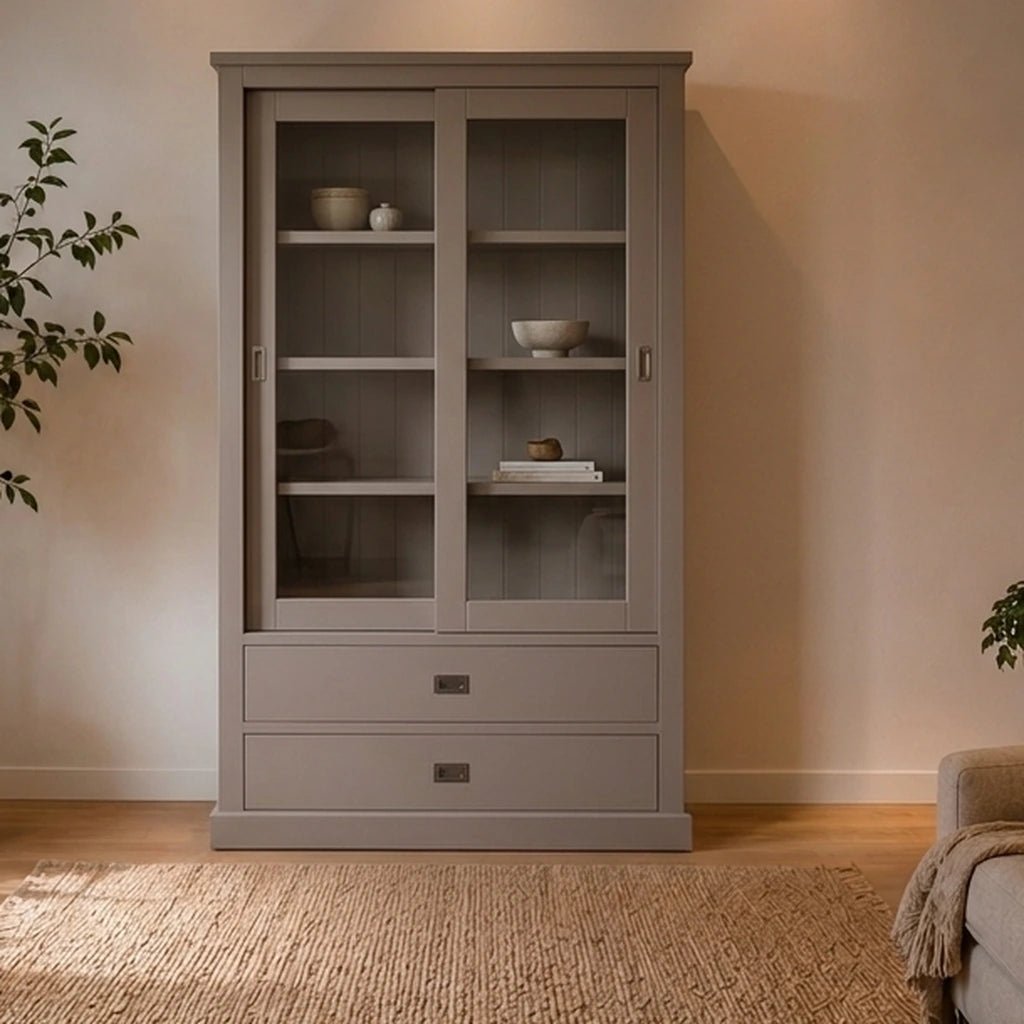 Landhausstil Buffetschrank Kubic 2 Schiebetüren 2 Schübe - Das Holländische Möbelhaus