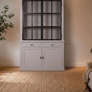 Landhausstil Buffetschrank Kubic Metall 4 Türen 2 Schübe