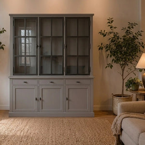Landhausstil Buffetschrank Kubic Metall 6 Türen 3 Schübe 170 cm