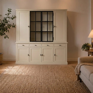 Landhausstil Buffetschrank Kubic Metall 8 Türen 4 Schübe