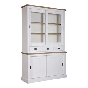 Landhausstil Buffetschrank Kubic Oak 4 Schiebetüren 3 Schübe
