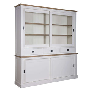 Landhausstil Buffetschrank Kubic Oak 4 Schiebetüren 3 Schübe 200 cm
