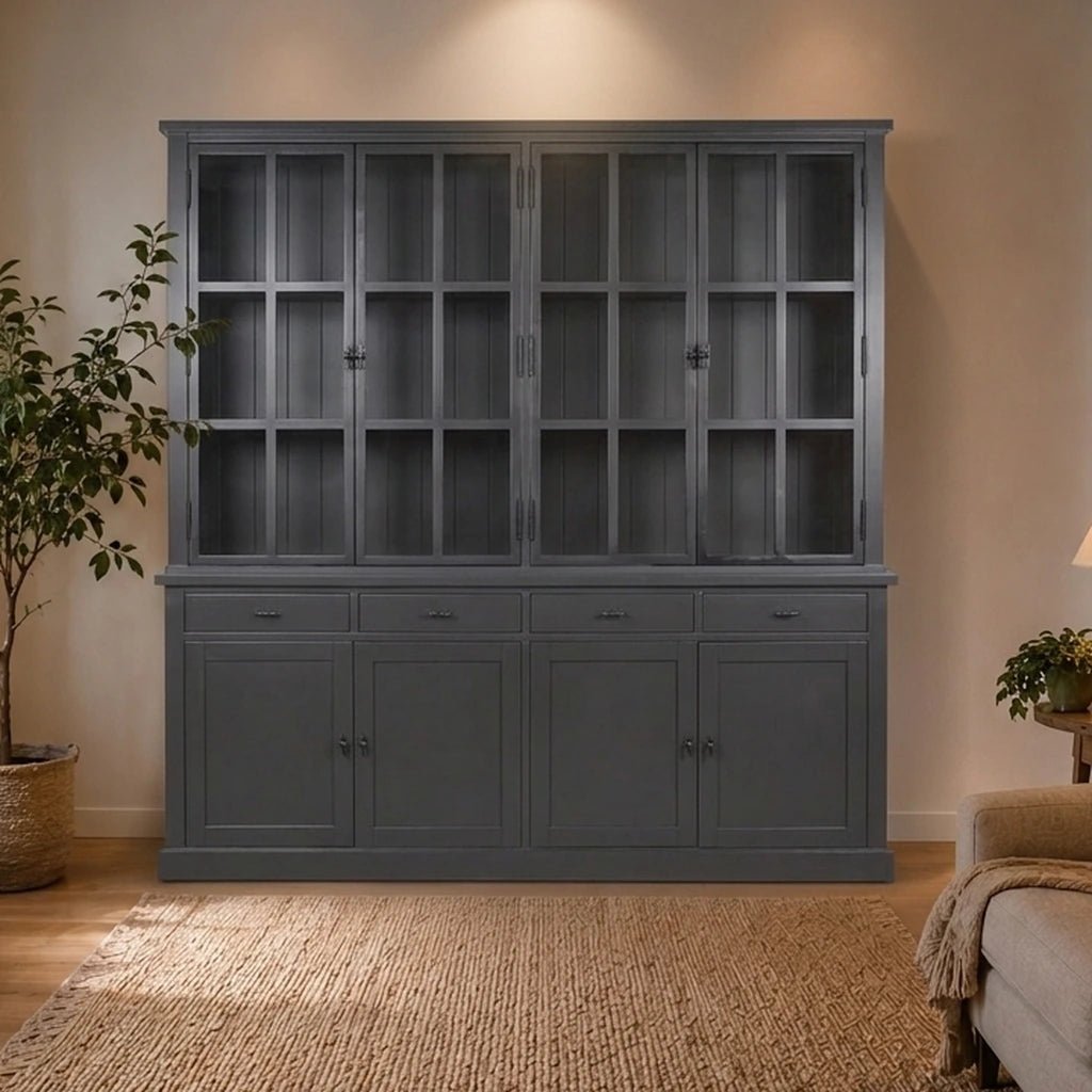 Landhausstil Buffetschrank Kubik Metall 220 cm - Das Holländische Möbelhaus