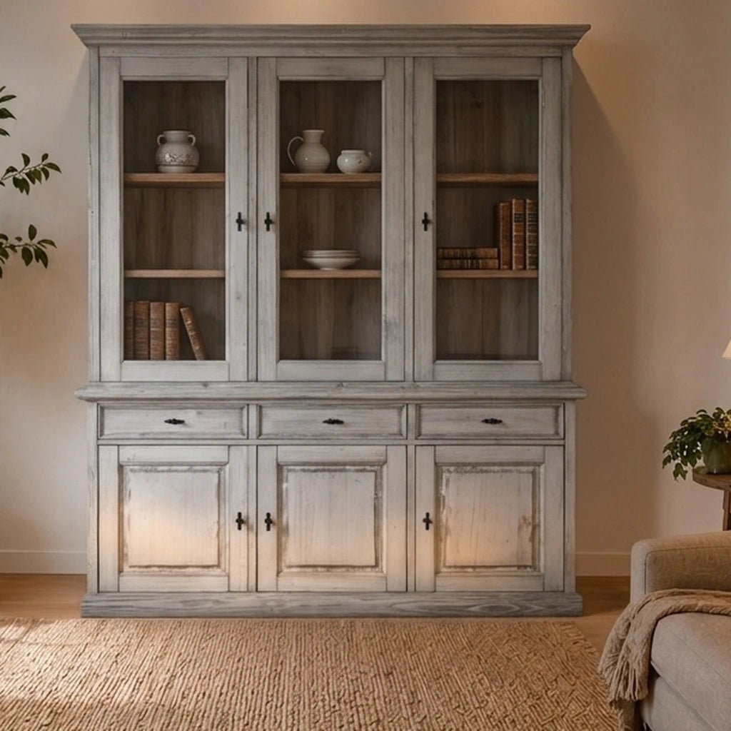 Landhausstil Buffetschrank Oslo 6 Türen 3 Schübe - Das Holländische Möbelhaus