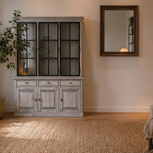 Landhausstil Buffetschrank Oslo Metal 6 Türen 3 Schübe