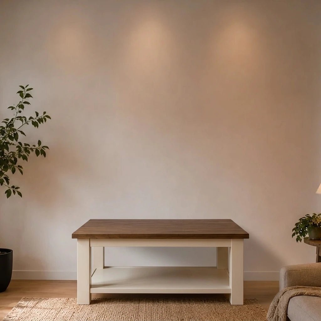 Landhausstil Couchtisch Kubic Oak - Das Holländische Möbelhaus