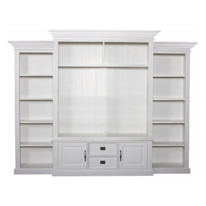 Landhausstil Fernsehschrank Chic 2 Türen 2 Schubladen 286 cm