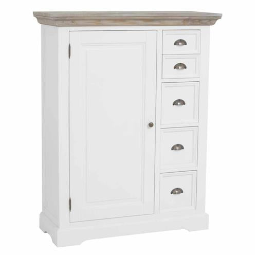 Landhausstil Highboard Fleur 100 cm - Das Holländische Möbelhaus