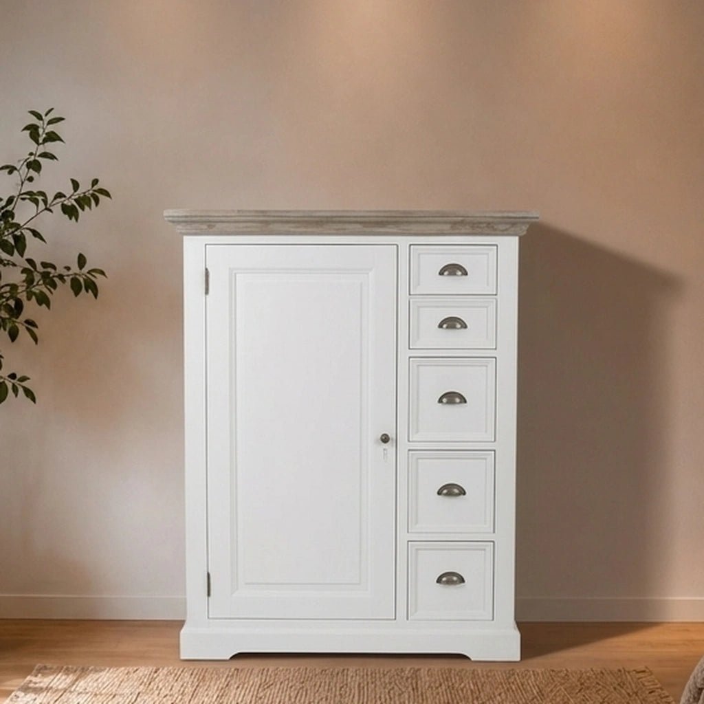 Landhausstil Highboard Fleur 100 cm - Das Holländische Möbelhaus