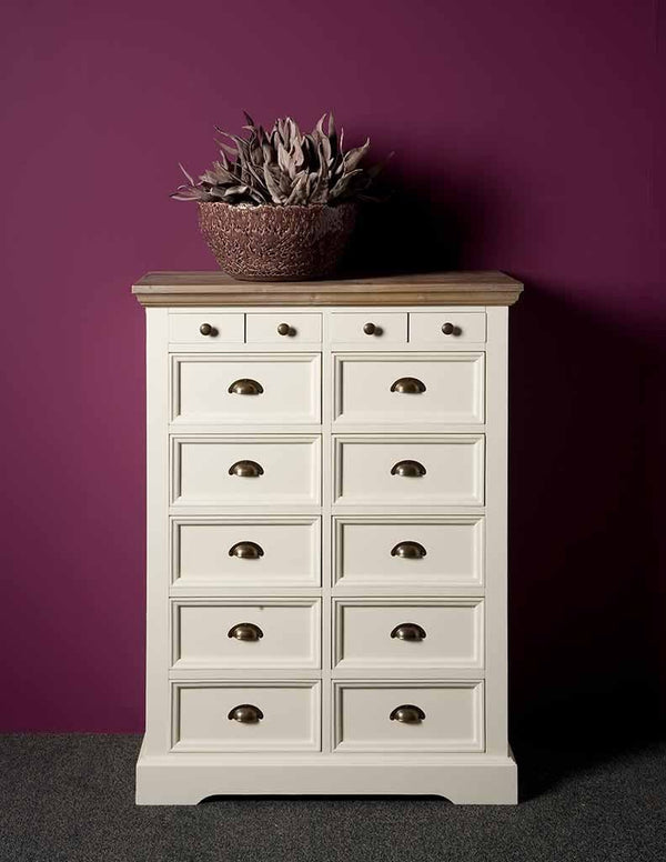 Landhausstil Highboard Fleur 88 cm - Das Holländische Möbelhaus