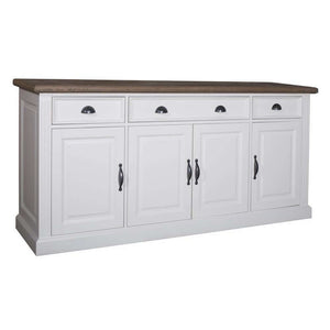 Landhausstil Kommode Chic Oak 4 Türen 3 Schübe