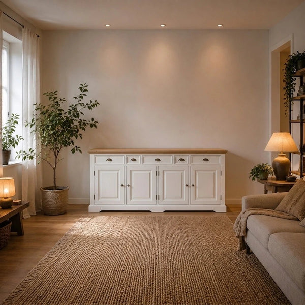 Landhausstil Kommode Fleur 200 cm - Das Holländische Möbelhaus