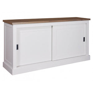 Landhausstil Kommode Kubic Oak 2 Schiebetüren