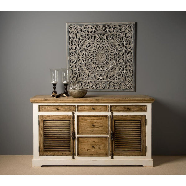 Landhausstil Sideboard Amanda 2 Türen 5 Schübe - Das Holländische Möbelhaus