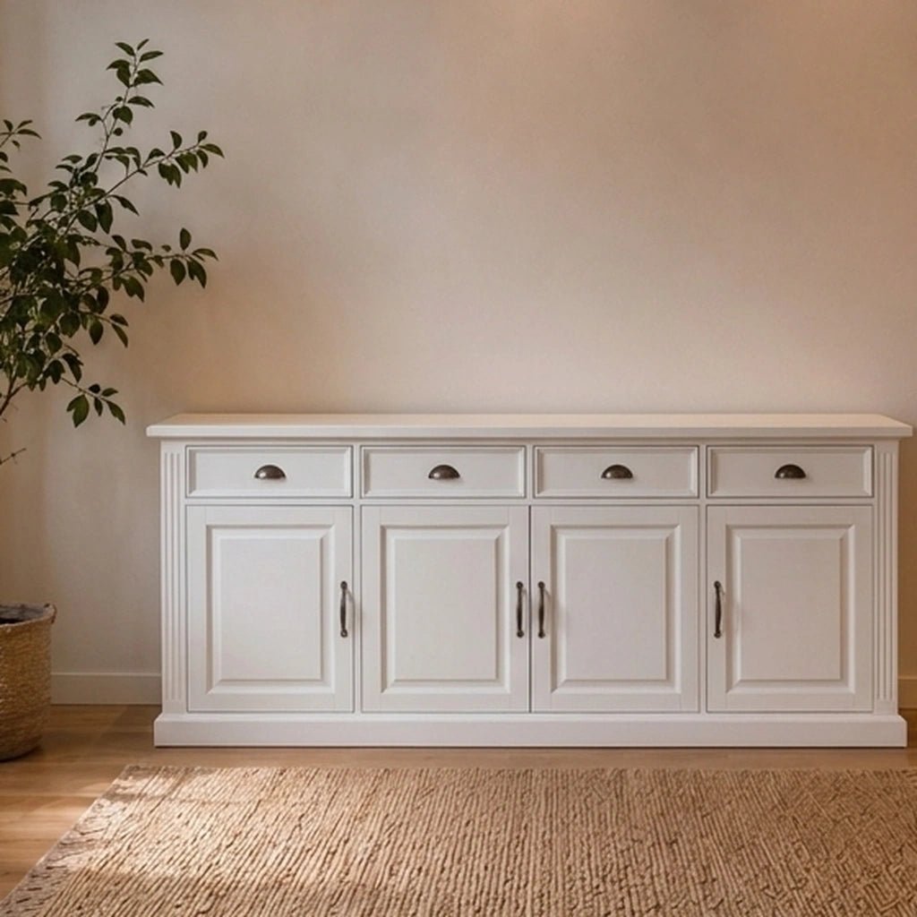 Landhausstil Sideboard Chic 4 Türen 4 Schübe - Das Holländische Möbelhaus