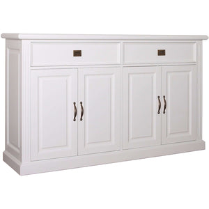 Landhausstil Sideboard Chic 4 Türen 2 Schübe