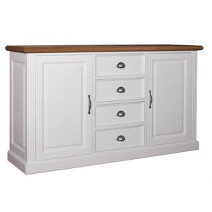 Landhausstil Sideboard Chic Oak 2 Türen 4 Schübe