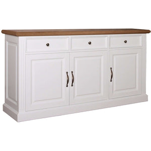 Landhausstil Sideboard Chic Oak 3 Türen 3 Schübe