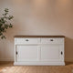 Landhausstil Sideboard Eyeglass Oak 2 Schiebetüren 2 Schübe 185 cm - Das Holländische Möbelhaus