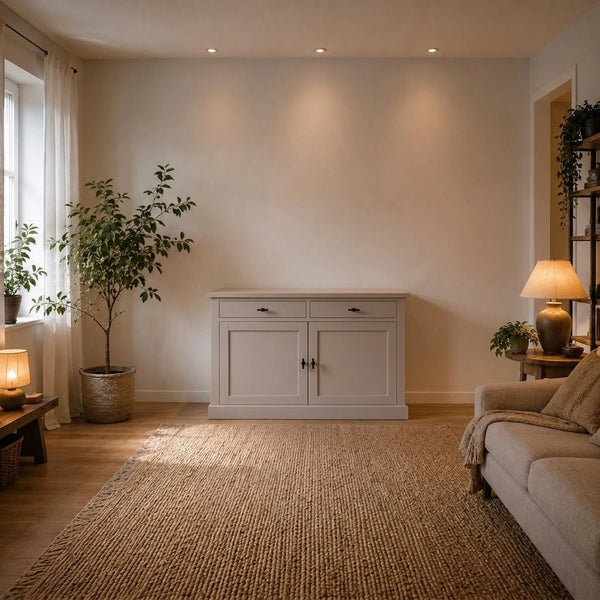 Landhausstil Sideboard Kubic Metall 2 Türen 2 Schübe - Das Holländische Möbelhaus
