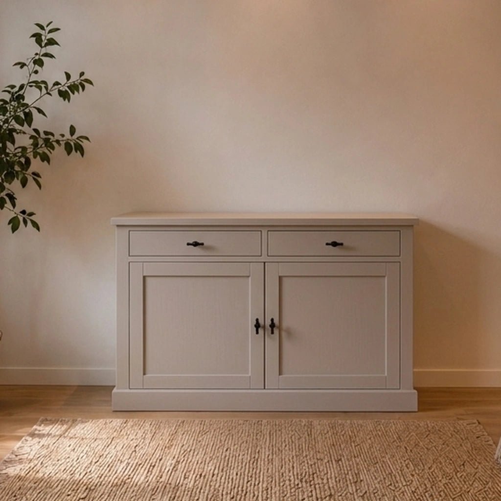 Landhausstil Sideboard Kubic Metall 2 Türen 2 Schübe - Das Holländische Möbelhaus