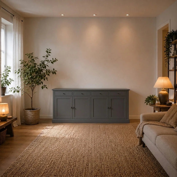 Landhausstil Sideboard Kubic Metall 4 Türen 4 Schübe - Das Holländische Möbelhaus
