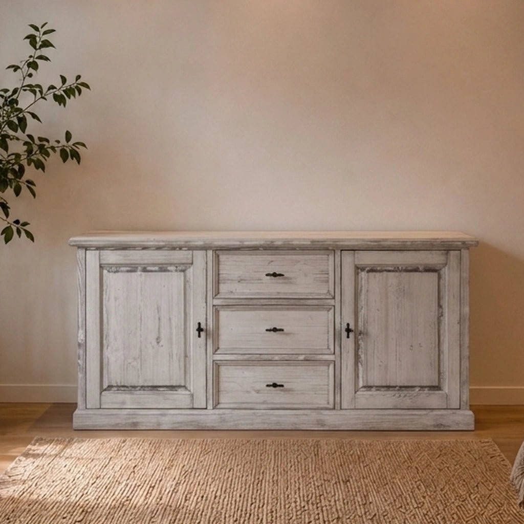 Landhausstil Sideboard Oslo 2 Türen 3 Schübe - Das Holländische Möbelhaus