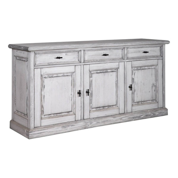 Landhausstil Sideboard Oslo 3 Türen 3 Schübe - Das Holländische Möbelhaus