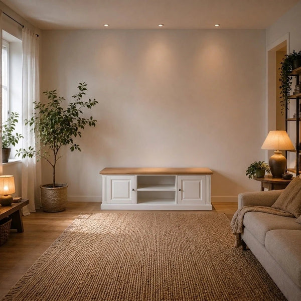 Landhausstil TV-Kommode Chic Oak 2 Türen 160 cm - Das Holländische Möbelhaus