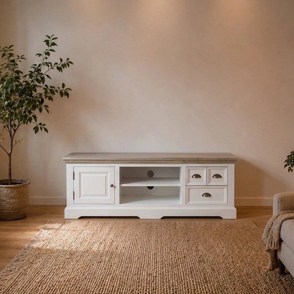 Landhausstil TV Kommode Fleur 145 cm - Das Holländische Möbelhaus